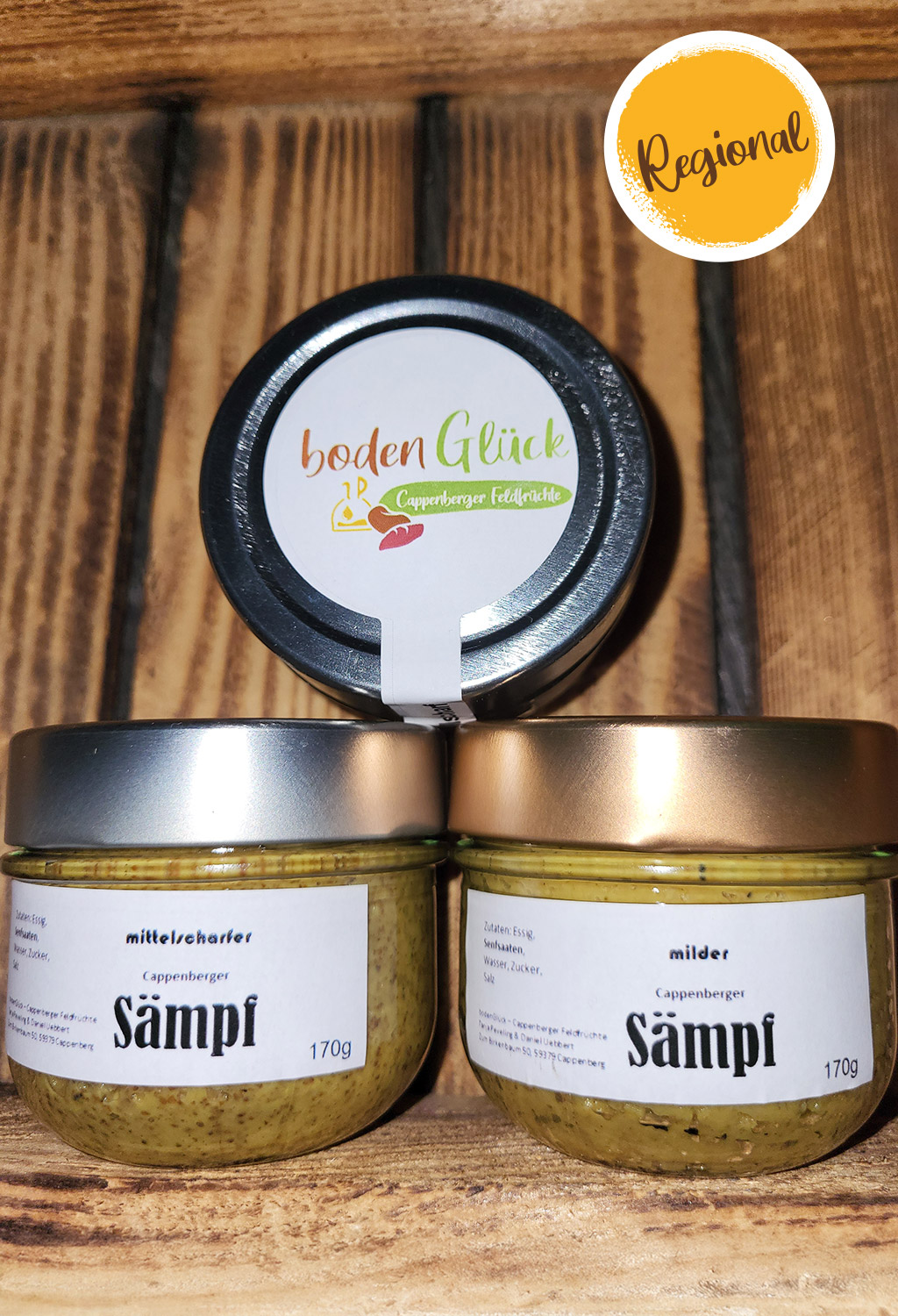 Senf 'Sämpf' regional von bodenGlück – Cappenberger Feldfrüchte